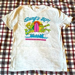 Men's Large Homage Ninja Turtles Shirt Silver Gray